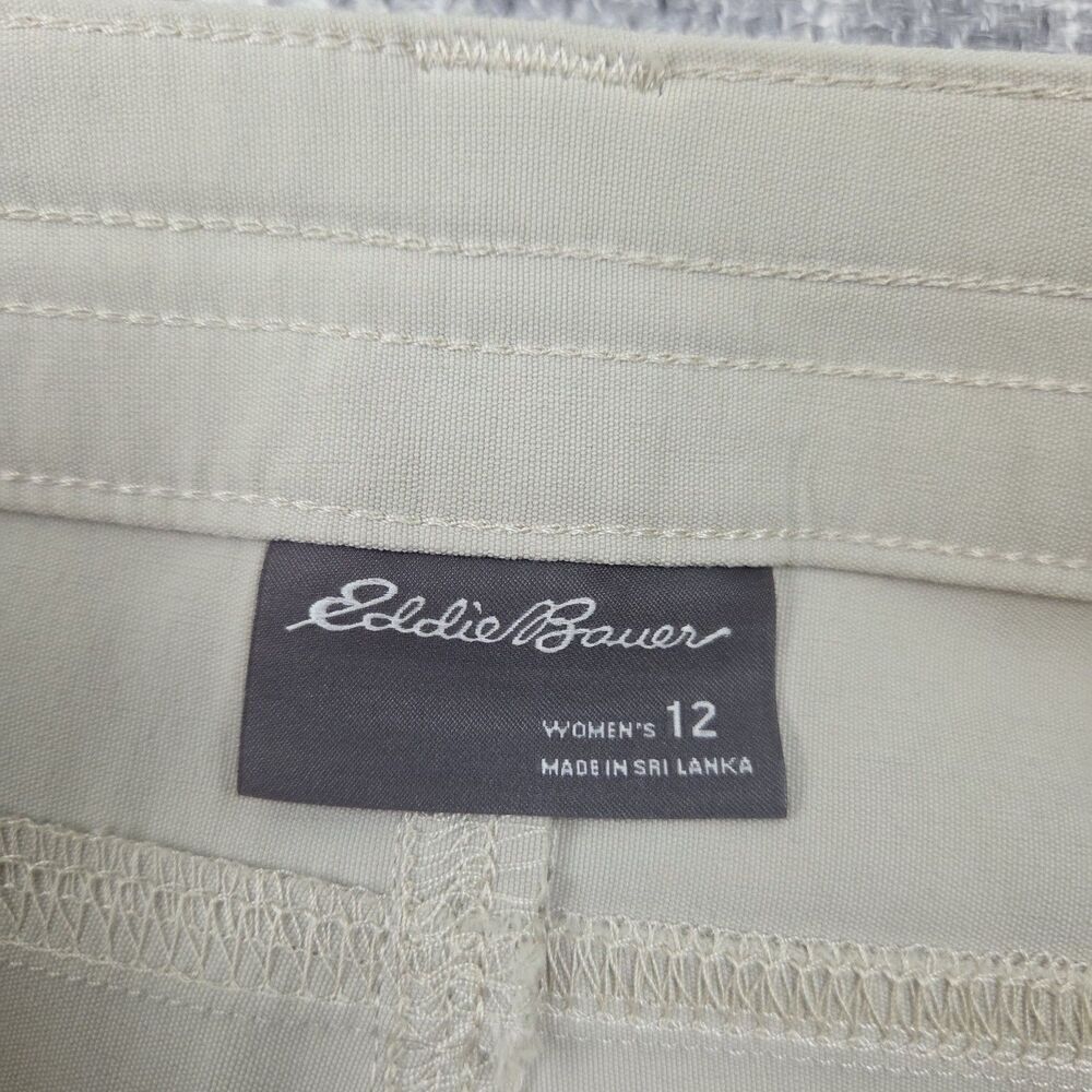 NEW Eddie Bauer Women's Tech Short 7” Pumice (Khaki) Women’s 12 SEE DESC - Picture 8 of 11